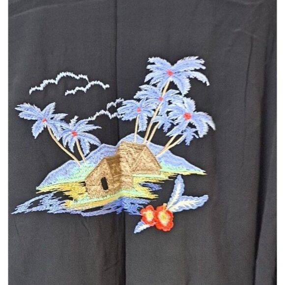 Levi's Kimono Women's Black Embroidered Jacket Top Size M/L‎ - Picture 7 of 11